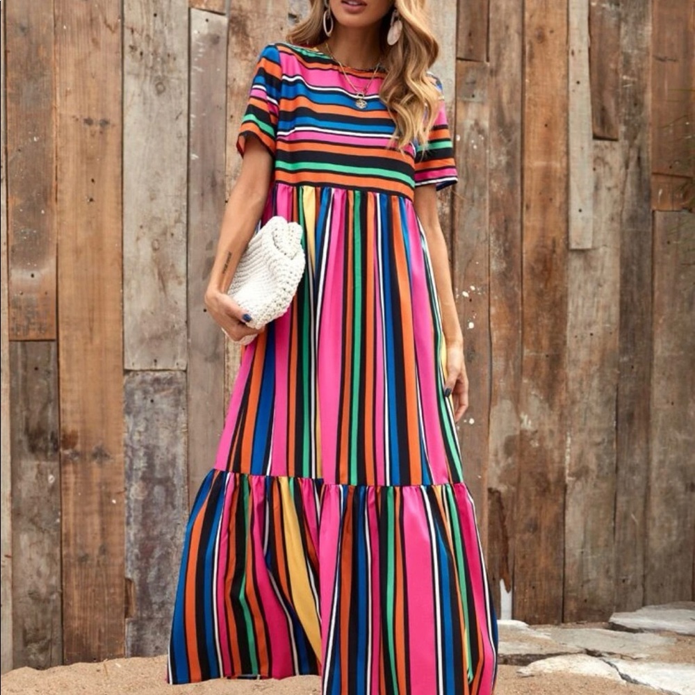 SHEIN multicolor maxi
